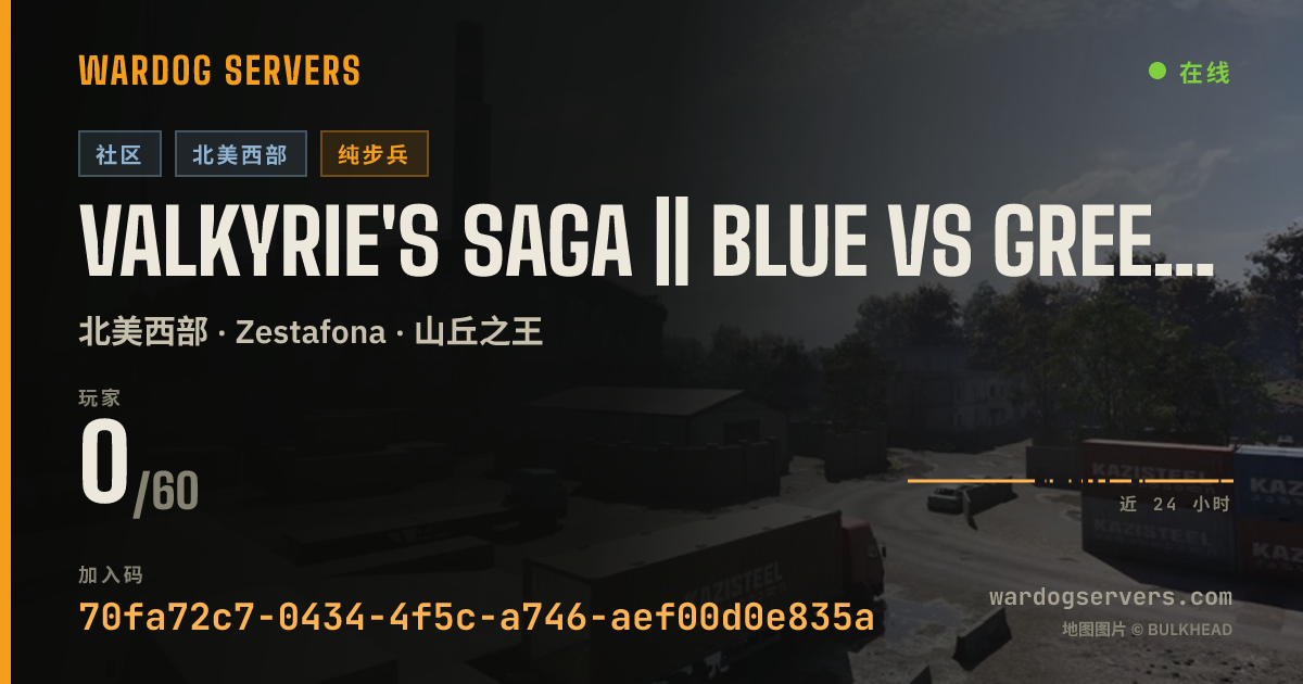 Valkyrie's Saga || Blue Vs Green || Active Admins || Valkyriessa 的实时状态横幅