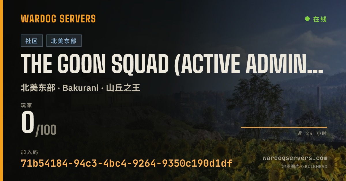 The Goon Squad (Active Admins) ((NO BS)) 的实时状态横幅