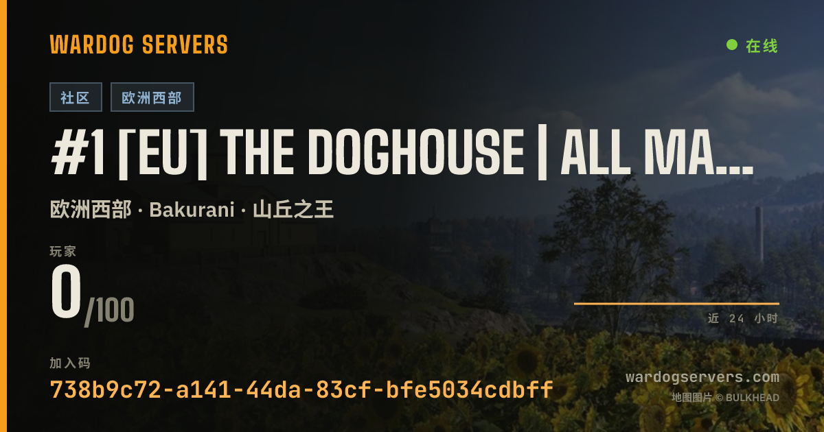 #1 [EU] The Doghouse | All Maps | 5% CASH BOOST 的实时状态横幅