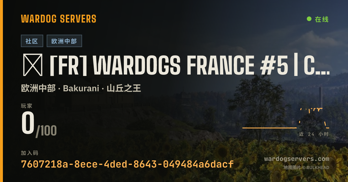 ⁂ [FR] WARDOGS FRANCE #5 | CLASSIQUE [WDFR] 的实时状态横幅