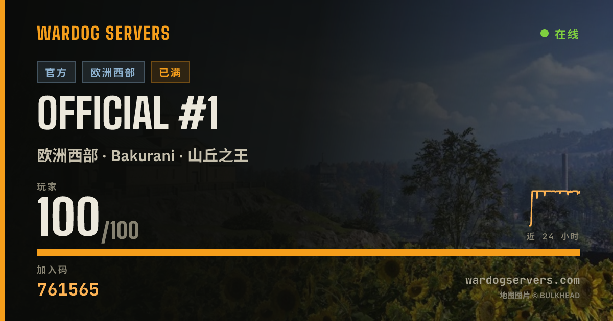 Official #1 的实时状态横幅