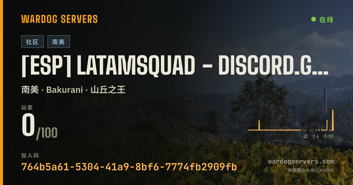 [ESP] LATAMSQUAD - discord.gg/latamsquad | latamsquad.org 的实时状态横幅