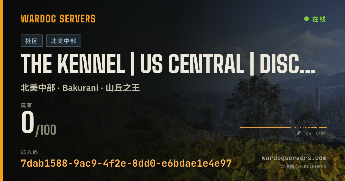 The Kennel | US Central | discord.gg/thekennel 的实时状态横幅