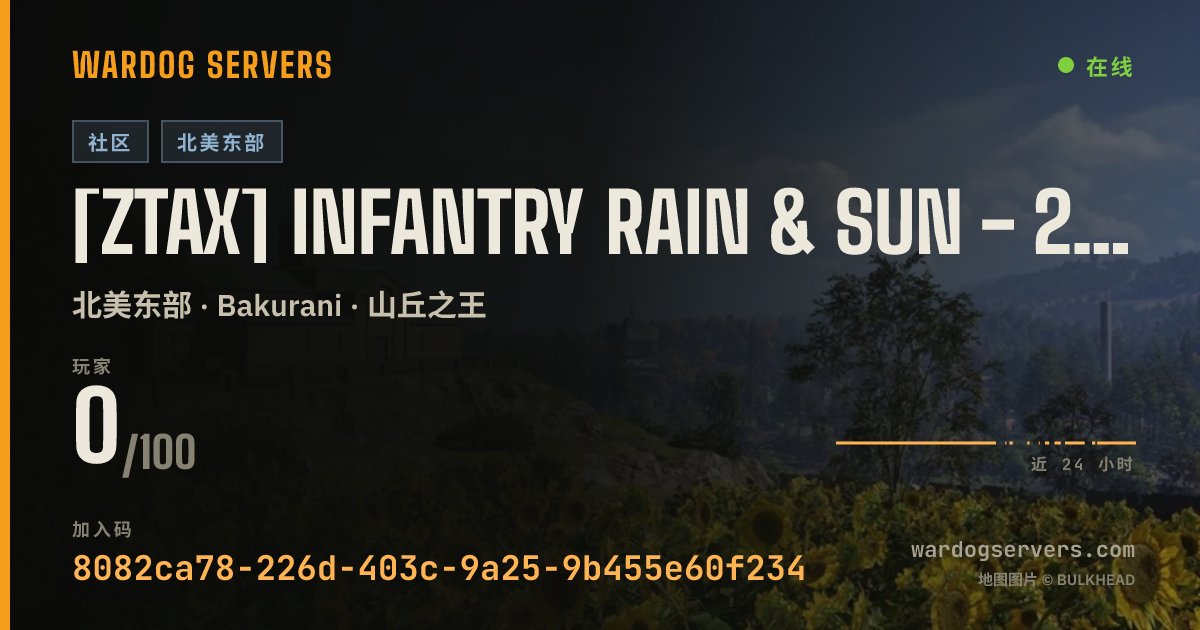 [ZTAX] Infantry Rain & Sun - 24/7 KOTH - Stat Tracking 的实时状态横幅