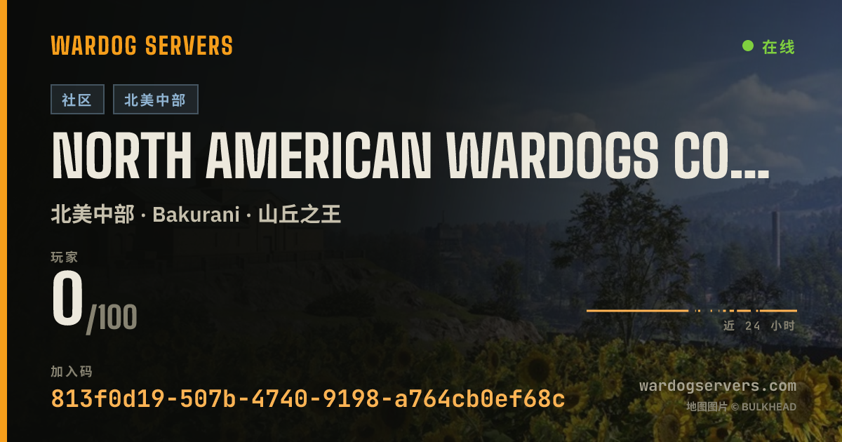 North American WARDOGS Coalition. Discord.gg/NAWDAWGS 的实时状态横幅