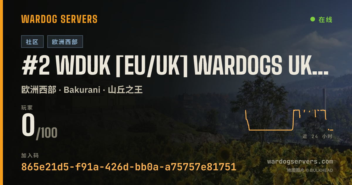 #2 WDUK [EU/UK] WARDOGS UK Discord.gg/wardogsuk 的实时状态横幅