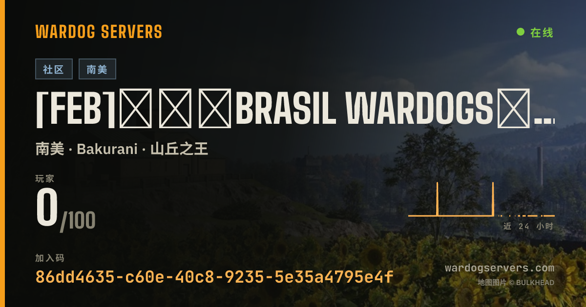 [FEB]★★★BRASIL WARDOGS★★★ #2 『DISCORD.GG/FEBSERVER』 的实时状态横幅