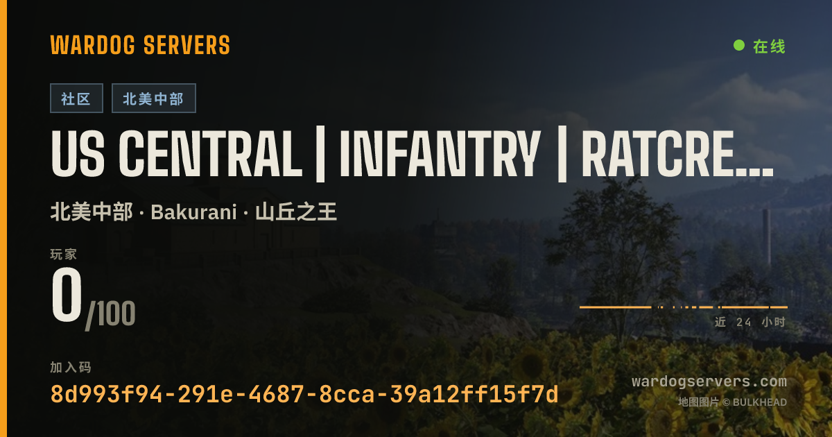 US Central | Infantry | ratcrew.com 的实时状态横幅