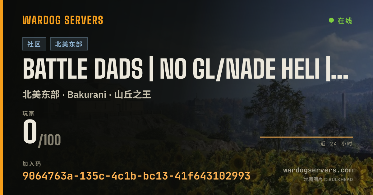 Battle Dads | No GL/Nade Heli | NO Thermals 的实时状态横幅