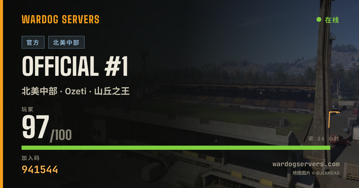 Official #1 的实时状态横幅