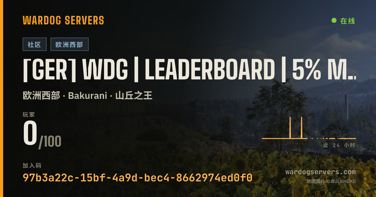 [GER] WDG | Leaderboard | 5% More Cash | discord.gg/tFpd5SFYAK 的实时状态横幅