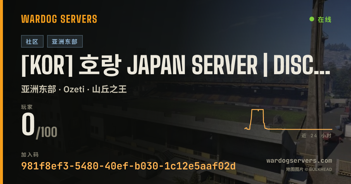 [KOR] 호랑 Japan Server | discord.gg/horang-clan 的实时状态横幅