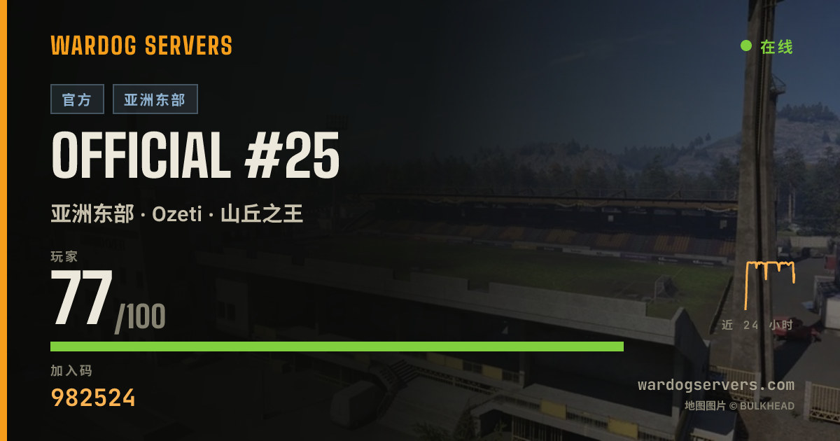 Official #25 的实时状态横幅