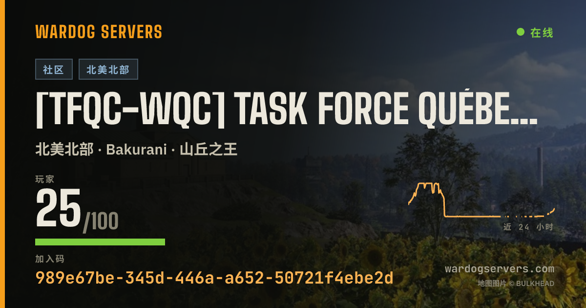 [TFQC-WQC] Task Force Québec - Standard - WARDOGS Québec 的实时状态横幅