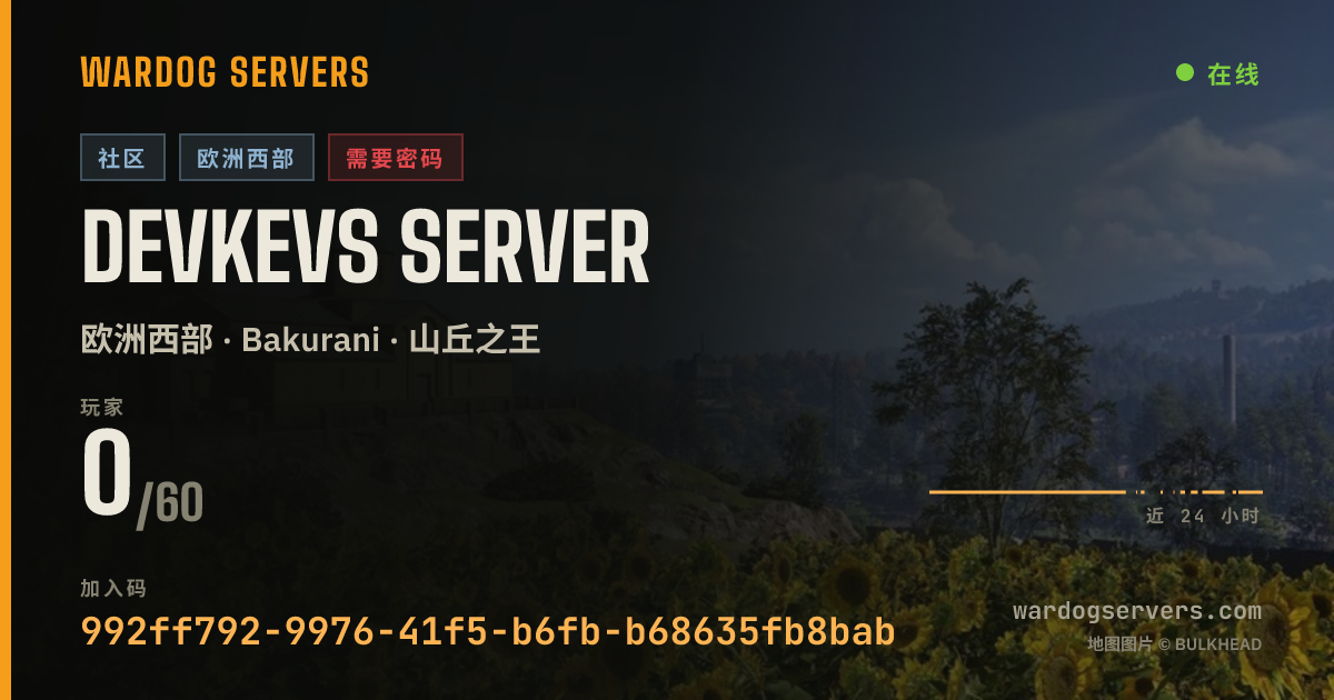 Devkevs Server 的实时状态横幅