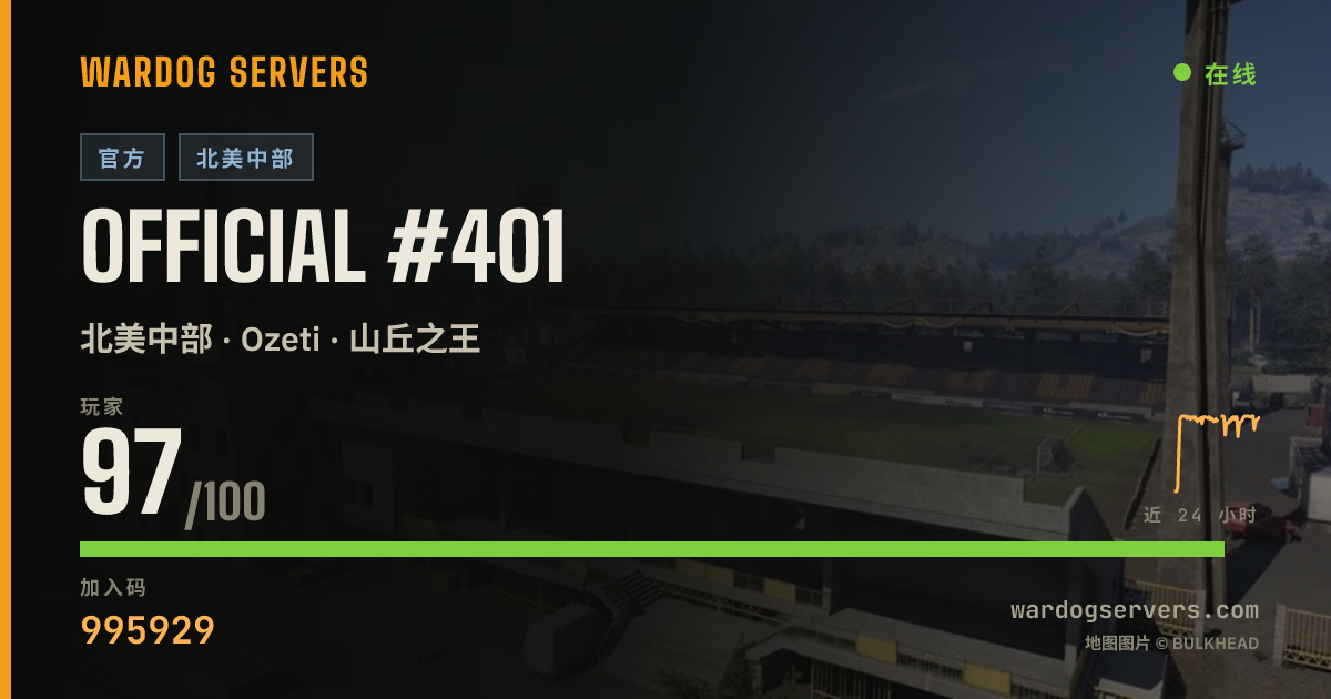 Official #401 的实时状态横幅