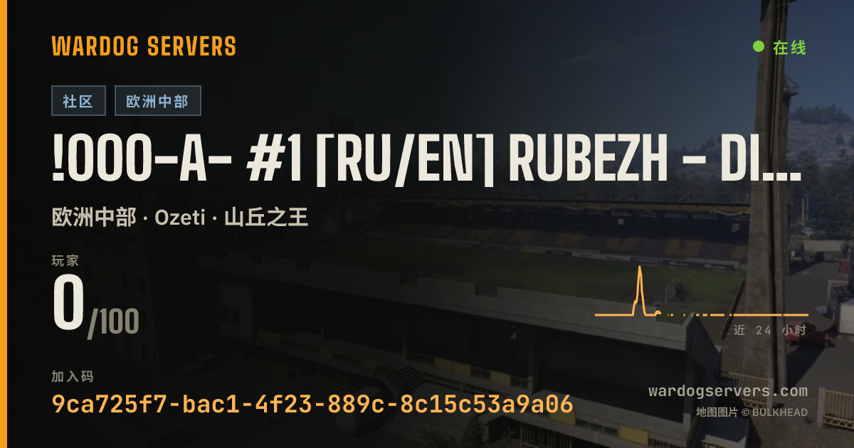 !000-A- #1 [RU/EN] RUBEZH - discord.gg/rubezh 的实时状态横幅