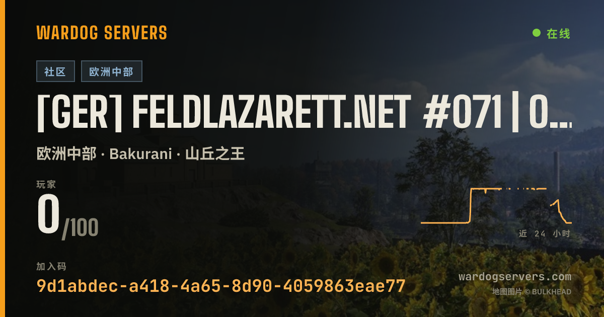 [GER] Feldlazarett.net #071 | Only-Newbies | KD-Limit | 76-36-57 的实时状态横幅