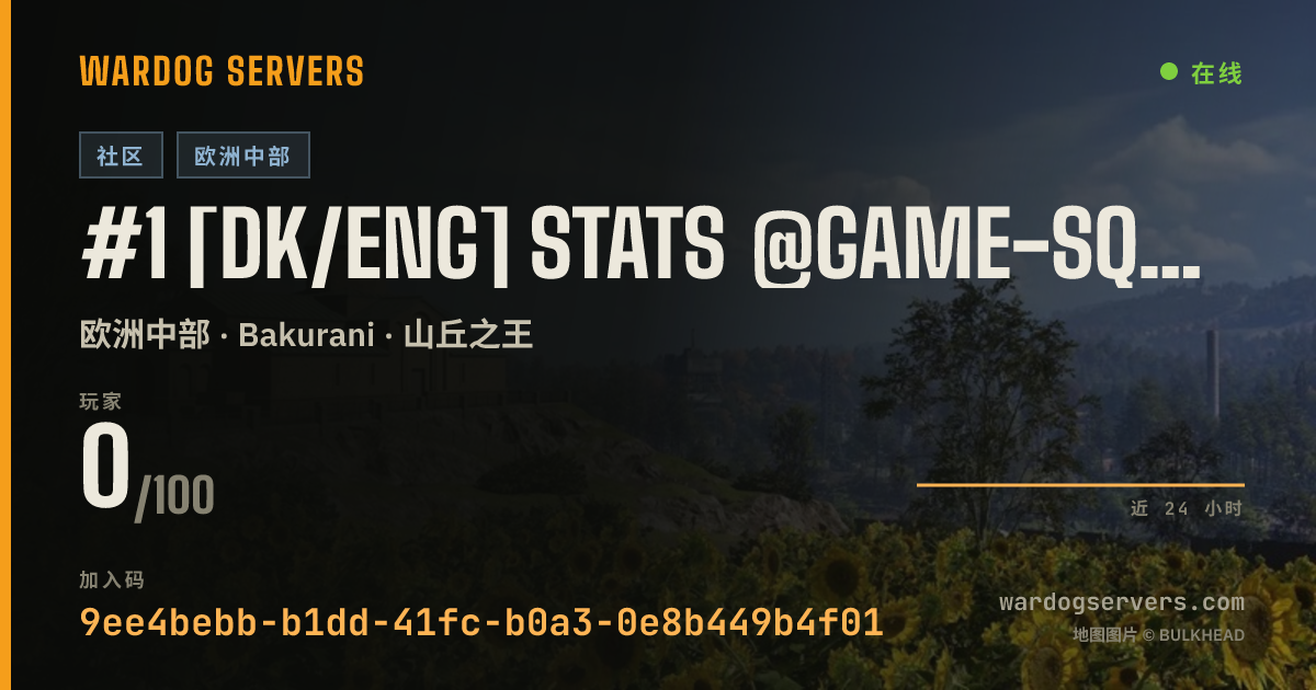 #1 [DK/ENG] Stats @Game-Squad.dk | Dansk Community 的实时状态横幅
