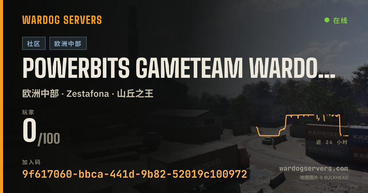 POWERBITS GAMETEAM WARDOGS #1 | LOW PING | discord.gg/pbsgt 的实时状态横幅