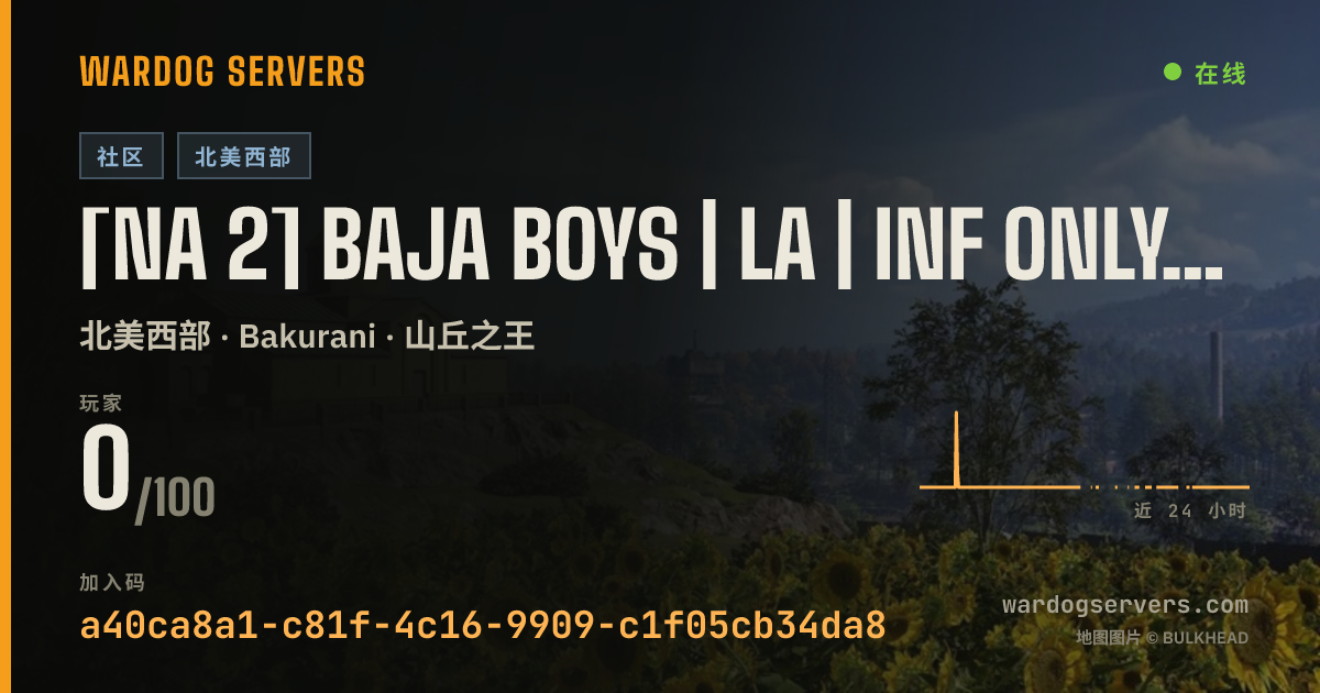 [NA 2] Baja Boys | LA | Inf Only No MGL 40 +40% $$$$ | discord.g 的实时状态横幅