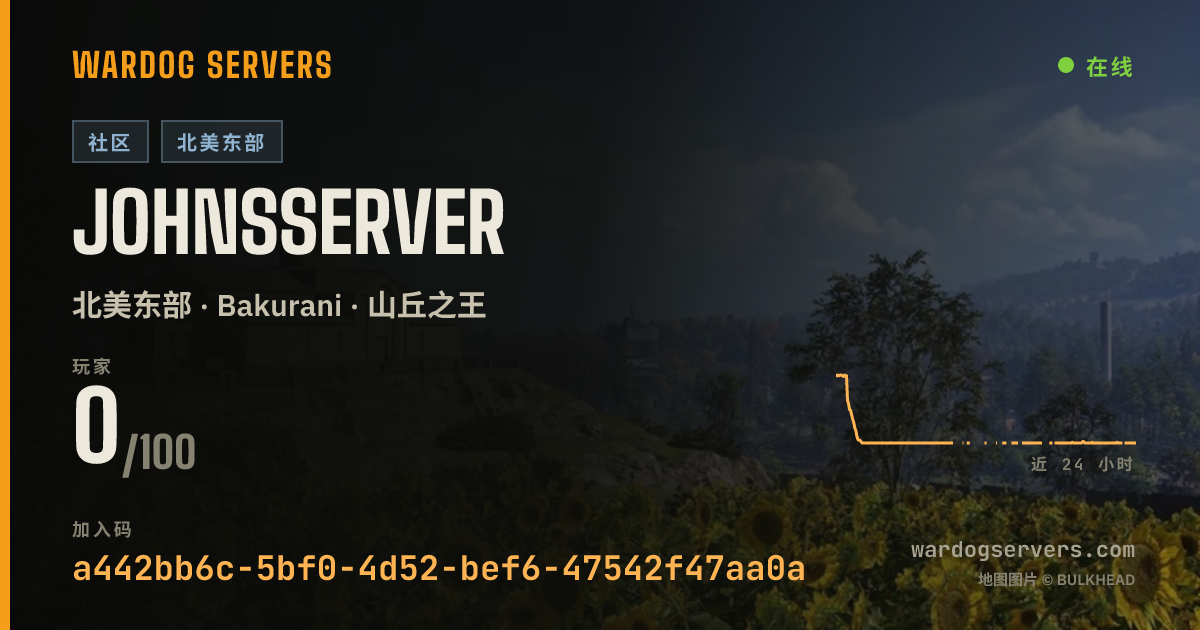 JohnsServer 的实时状态横幅