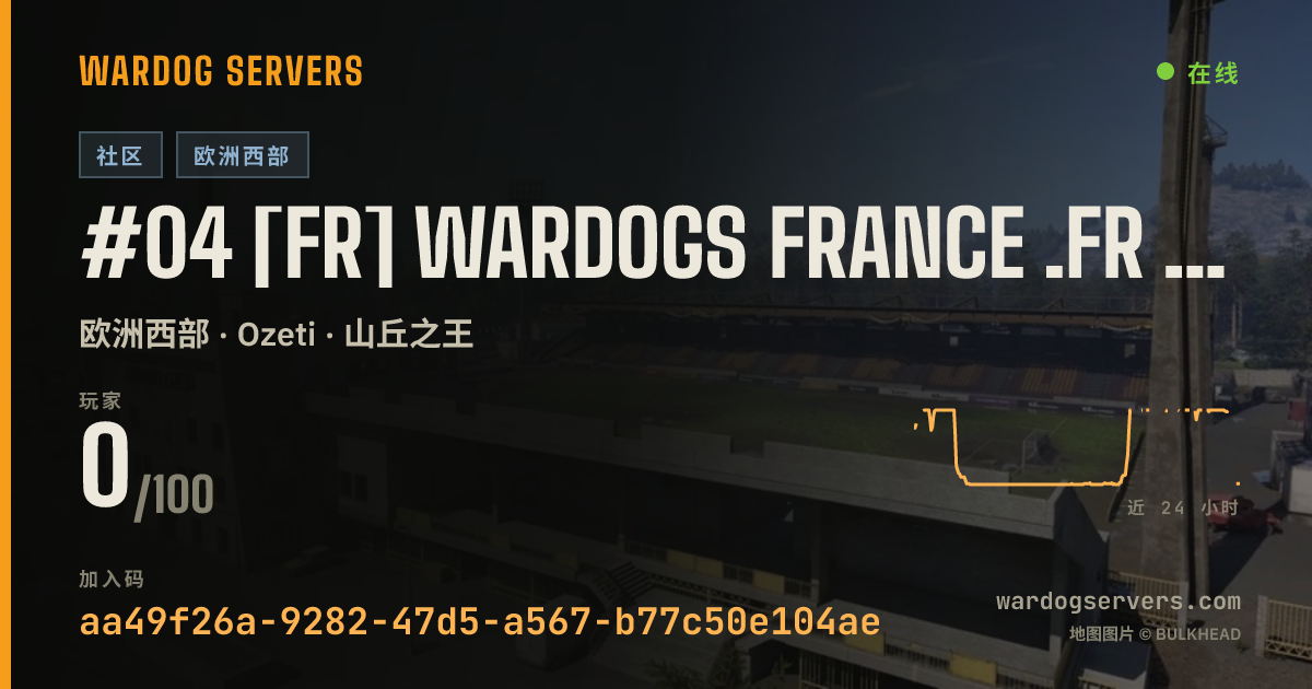 #04 [FR] WARDOGS FRANCE .FR | File prio : wardogsfrance.fr 的实时状态横幅
