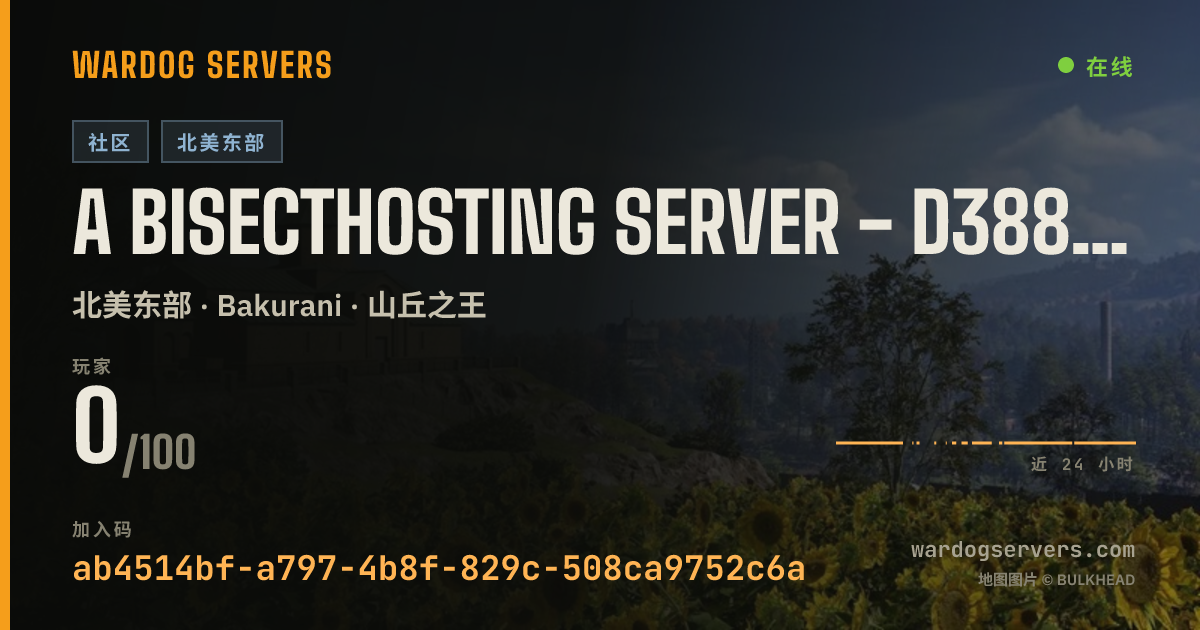 A BisectHosting Server - d38867f7 的实时状态横幅