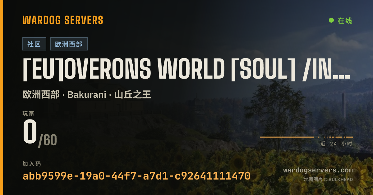 [EU]Overons World [SOUL] /Infantry/Max LVL 100 的实时状态横幅