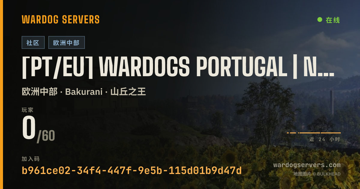 [PT/EU] WARDOGS PORTUGAL | New Players Welcome 的实时状态横幅