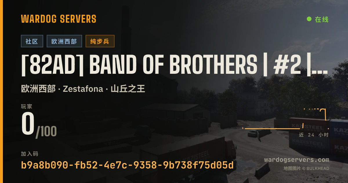 [82AD] Band of Brothers | #2 | [GL BANNED] discord.gg/82nd 的实时状态横幅
