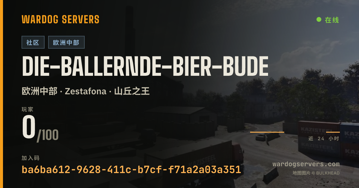 Die-Ballernde-Bier-Bude 的实时状态横幅
