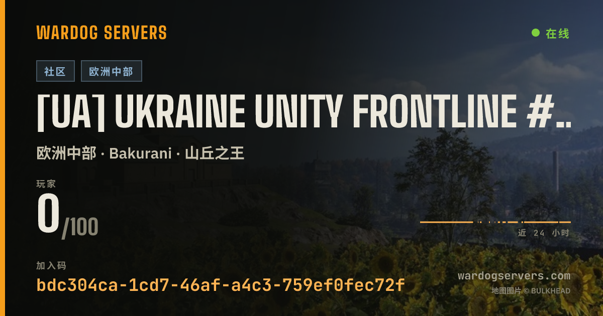 [UA] Ukraine Unity Frontline #1 discord.gg/uuf 的实时状态横幅