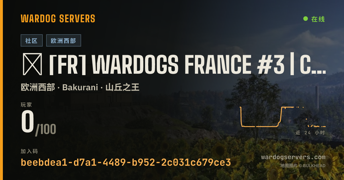 ⁂ [FR] WARDOGS FRANCE #3 | CLASSIQUE [WDFR] 的实时状态横幅