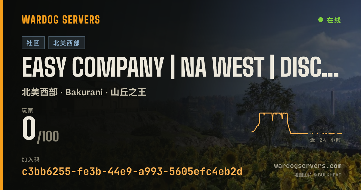 EASY Company | NA WEST | discord.gg/easycompany 的实时状态横幅