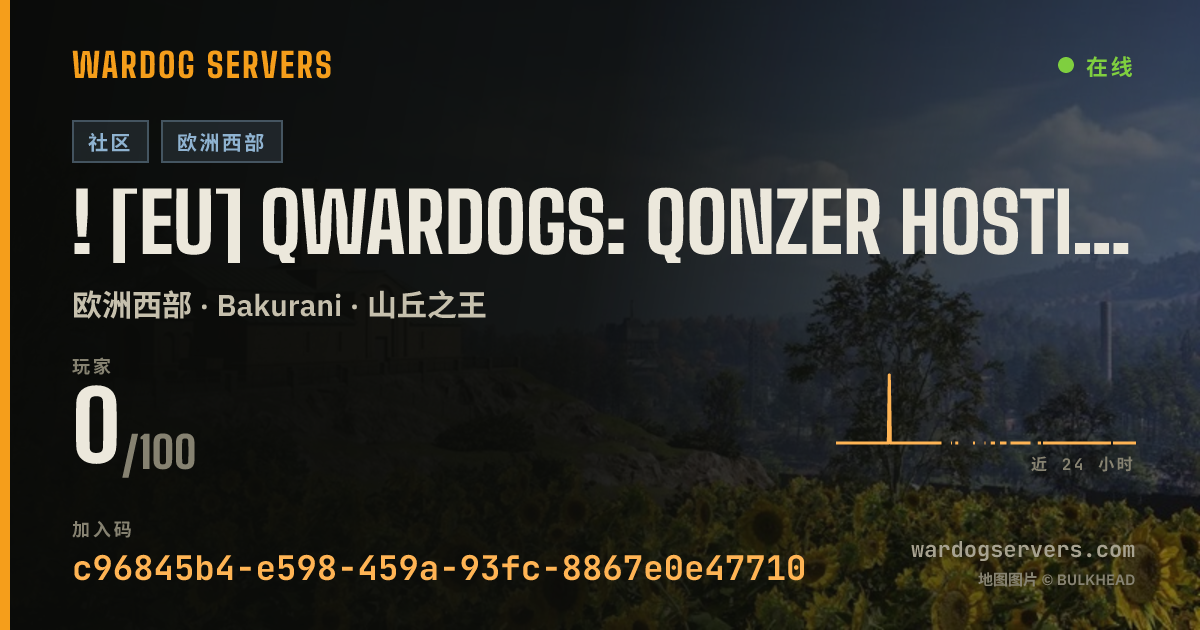 ! [EU] QWardogs: Qonzer Hosting | Official Wardogs Server 的实时状态横幅