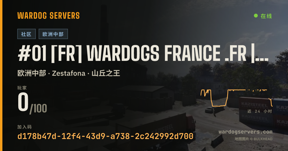#01 [FR] WARDOGS FRANCE .FR | File prio : wardogsfrance.fr" 的实时状态横幅