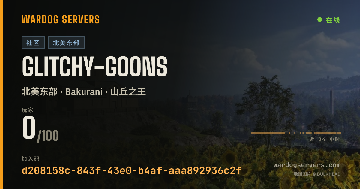 Glitchy-Goons 的实时状态横幅