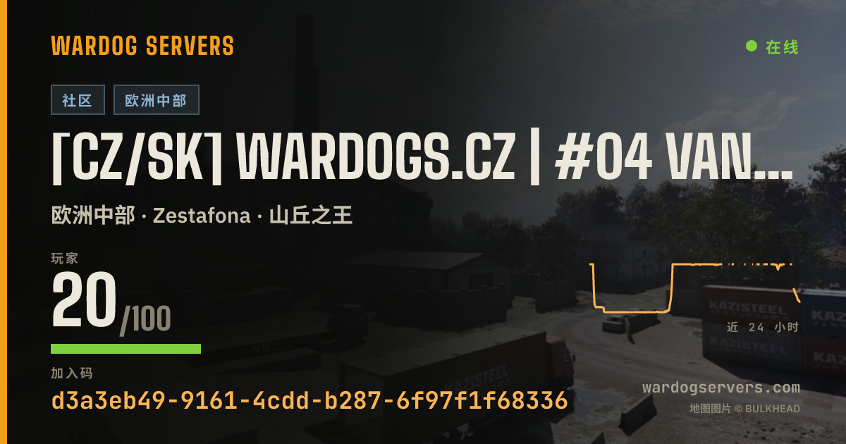 [CZ/SK] WARDOGS.CZ | #04 VANILLA | discord.gg/wardogsczsk 的实时状态横幅