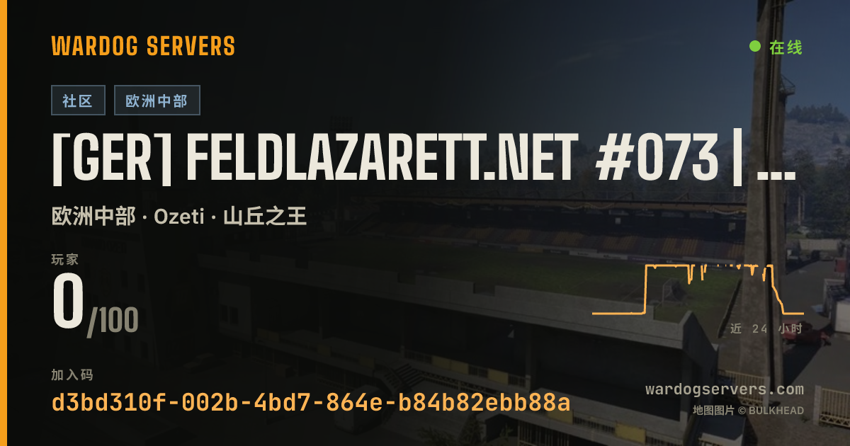[GER] Feldlazarett.net #073 | Only-Newbies | KD-Limit | 0-0-0 的实时状态横幅