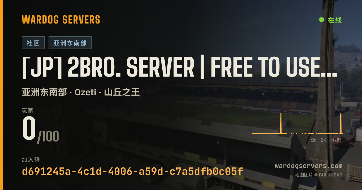 [JP] 2BRO. Server | FREE TO USE | 自由参加 的实时状态横幅