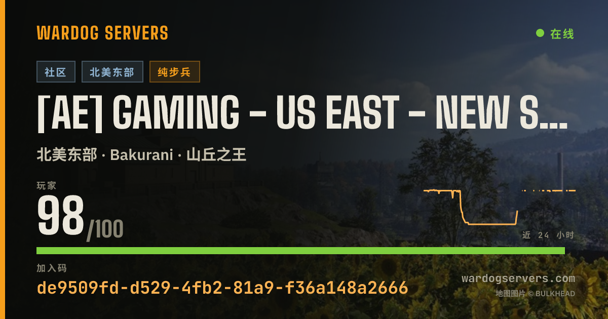 [AE] GAMING - US EAST - NEW SPAWNS #1 - AERECRUIT.COM 的实时状态横幅