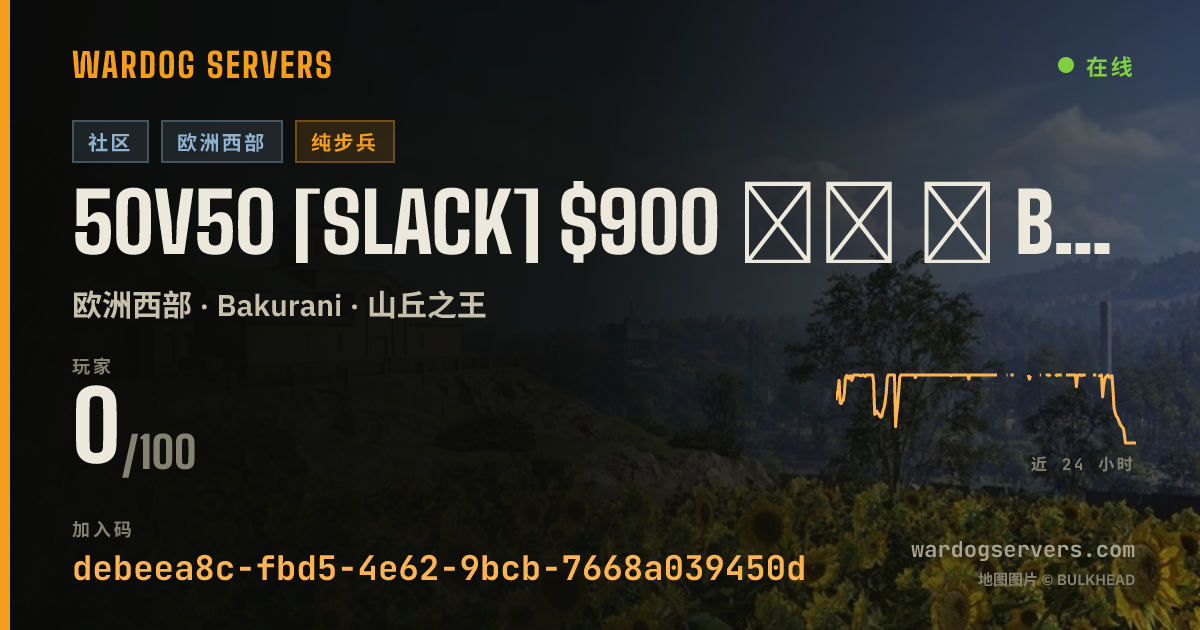 50v50 [SLACK] $900 ⒽⓏ ★ BLUE🆅🆂GREEN ★ RAIN 的实时状态横幅