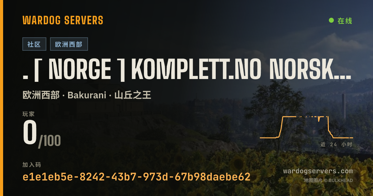 . [ NORGE ] KOMPLETT.NO NORSK SERVER 1 的实时状态横幅