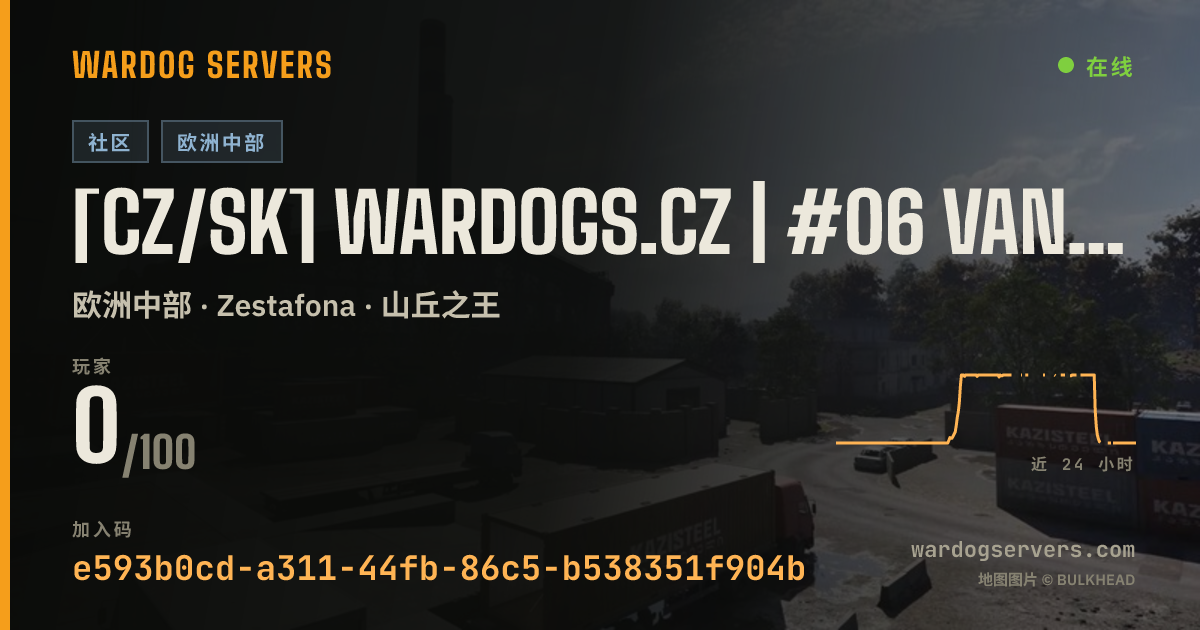 [CZ/SK] WARDOGS.CZ | #06 VANILLA | discord.gg/wardogsczsk 的实时状态横幅