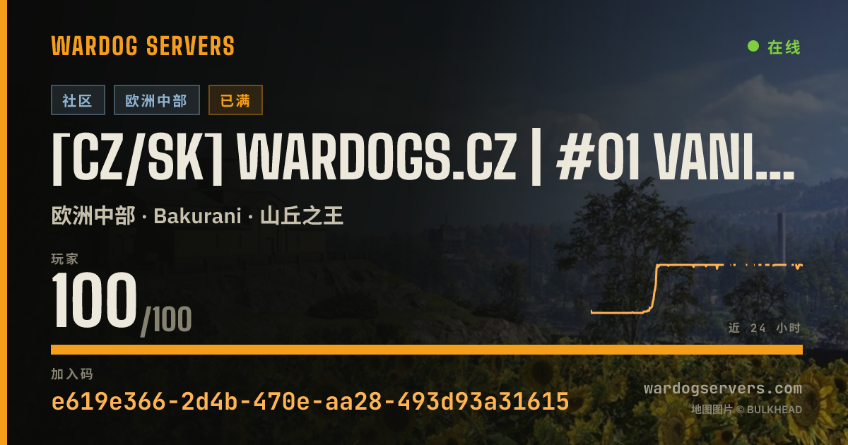 [CZ/SK] WARDOGS.CZ | #01 VANILLA | discord.gg/wardogsczsk 的实时状态横幅