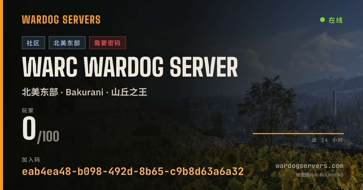 WARC Wardog Server 的实时状态横幅