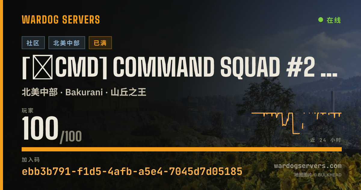 [★CMD] Command Squad #2 | MAX LEVEL 80 | commandsquad.net 的实时状态横幅