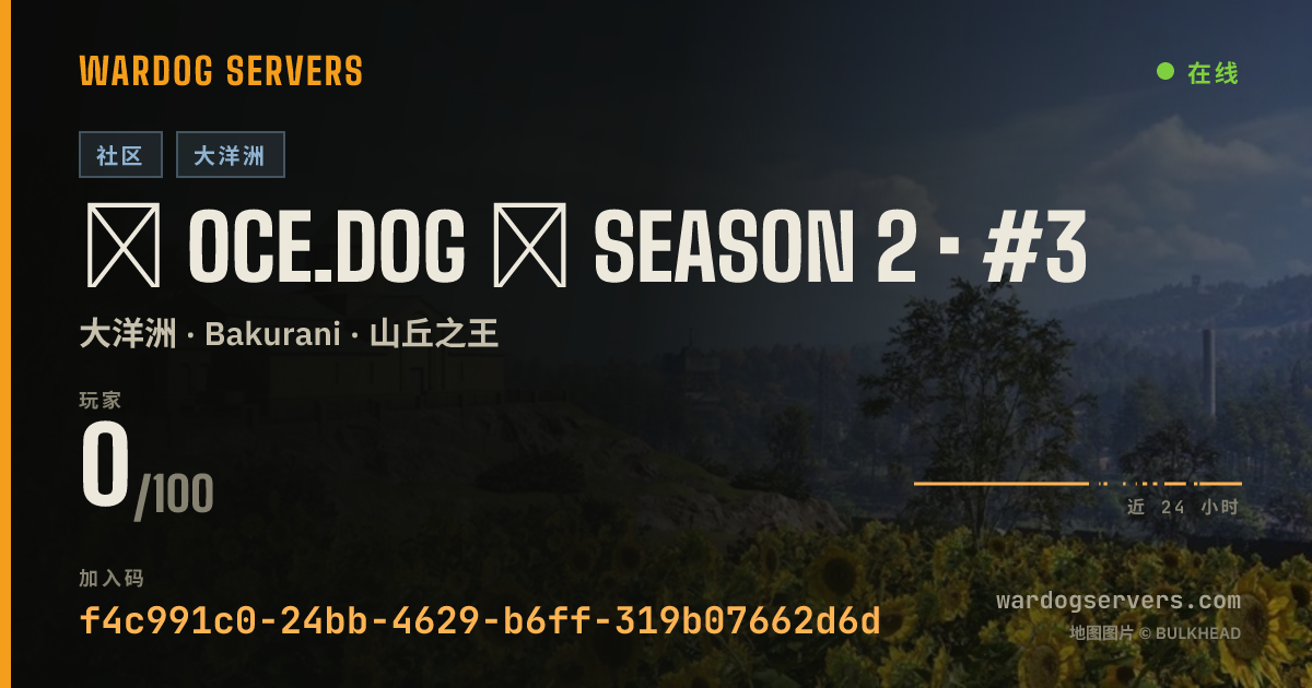 ◢ OCE.DOG ◣ SEASON 2 • #3 的实时状态横幅