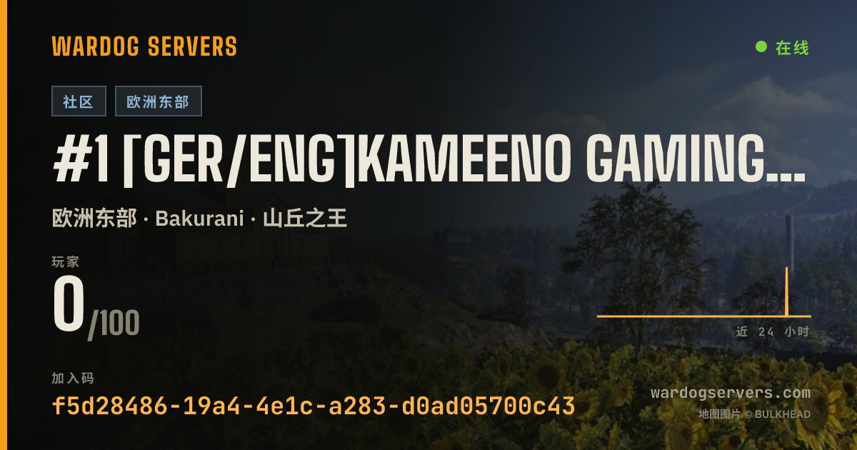 #1 [GER/ENG]Kameeno Gaming | Community Server 的实时状态横幅